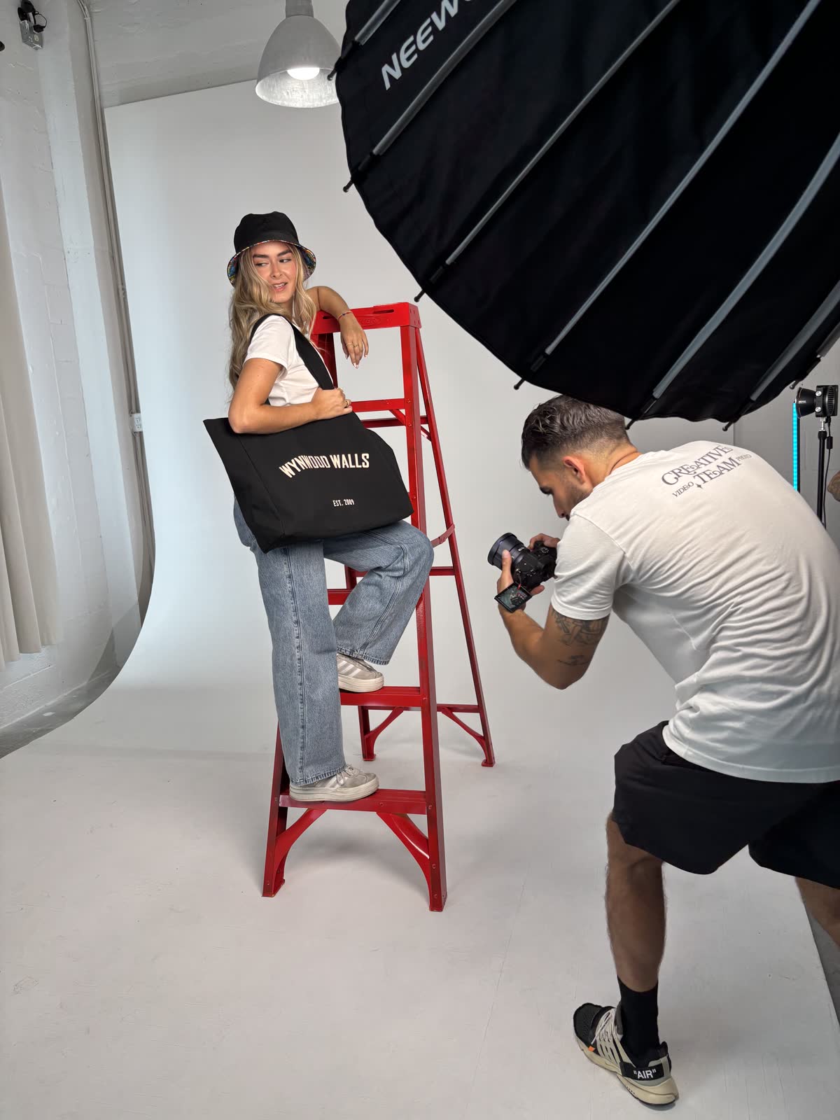 Zu Group directing a studio photography session