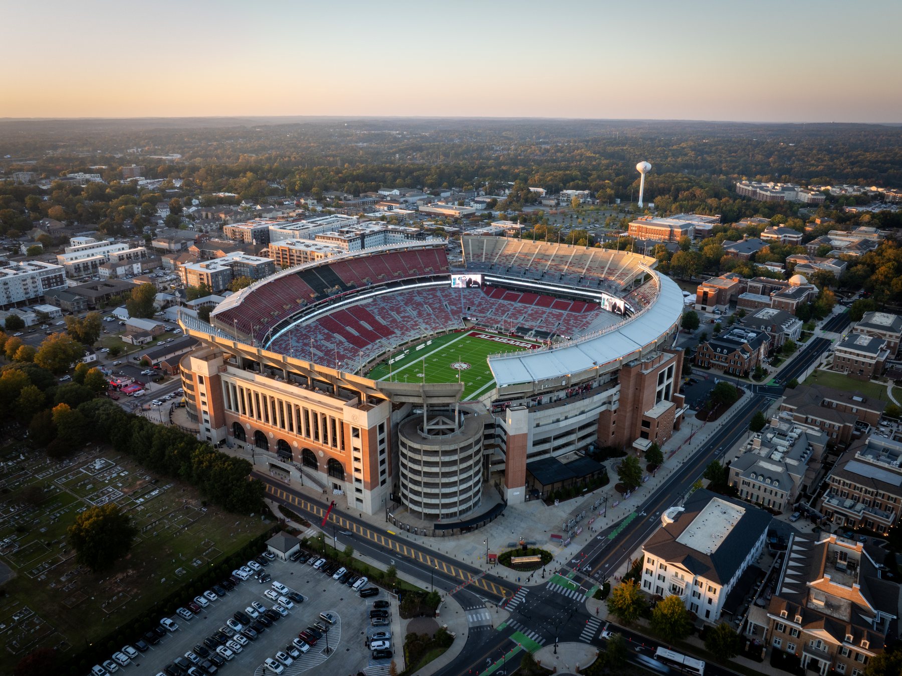 Stadium aerial photographed by Zu Group