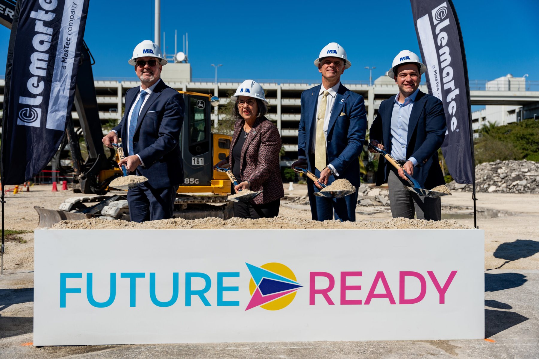 Infrastructure groundbreaking photographed by Zu Group