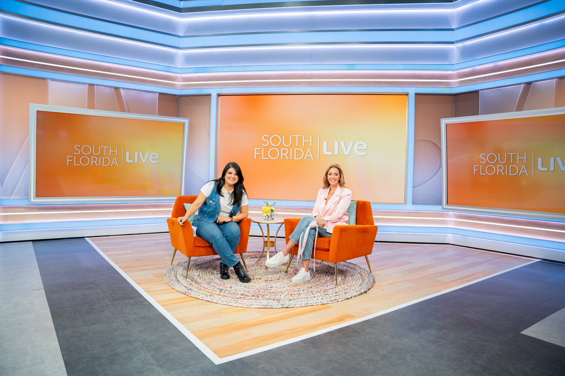 Broadcast interview photographed by Zu Group