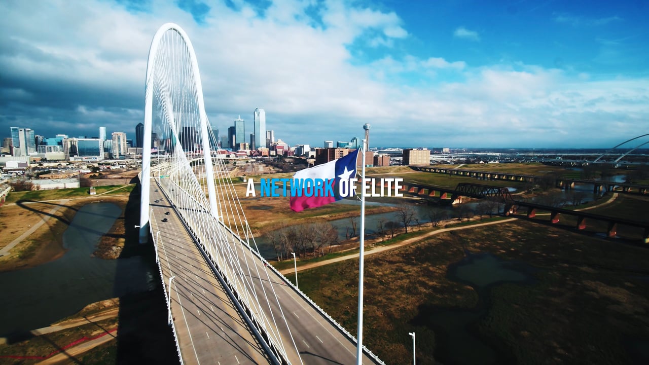 Aerial city infrastructure featured in the LINK NDI project film